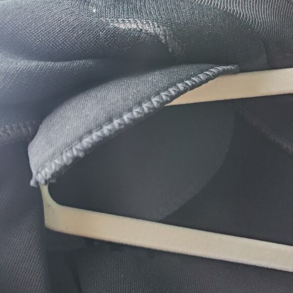 Ming Wang Womens Black Tailored Fit Contrast Trim Knit Blazer Jacket Size 2X - Picture 6 of 8